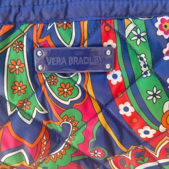 Vera Bradley Puffer Reversible  Tote in Venitian Paisley /Navy NWOT - Picture 4 of 6